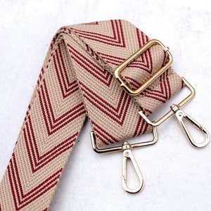 Woven Strap for Purse, Messenger Bag Strap, Crossbody Purse Strap, Game Day Strap, Guitar Strap For Handbag, Adjustable Shoulder Strap