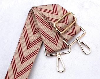 Woven Strap for Purse, Messenger Bag Strap, Crossbody Purse Strap, Game Day Strap, Guitar Strap For Handbag, Adjustable Shoulder Strap