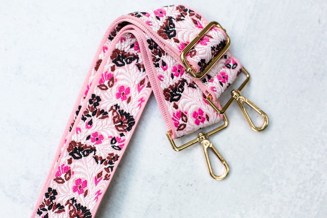 Floral Bag Strap Messenger Bag Strap Crossbody Purse Strap Etsy