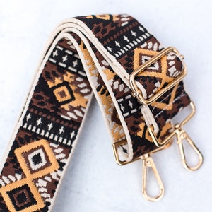 Ethnic Purse Strap, Replacement Shoulder Strap, Crossbody Purse Strap, Guitar Strap For Handbag, Messenger Bag Strap, Decorative Strap