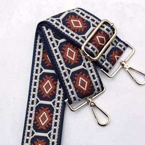 Woven Shoulder Strap, Messenger Bag Strap, Crossbody Purse Strap, Straps For Bag, Guitar Strap For Handbag, Embroidered Pattern Bag Strap