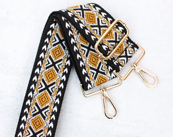 Woven Crossbody Purse Strap, Messenger Strap For Bag, Adjustable Shoulder Strap, Guitar Strap For Handbag, Purse Strap Replacement