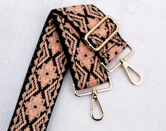 Crossbody Purse Strap, Messenger Bag Strap, Adjustable Strap Bag, Purse Strap Replacement, Guitar Strap Handbag, Adjustable Shoulder Strap