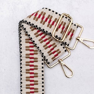 Woven Messenger Bag Strap, Purse Strap Replacement, Guitar Strap For Handbag, Crossbody Strap For Bag, Adjustable Shoulder Strap