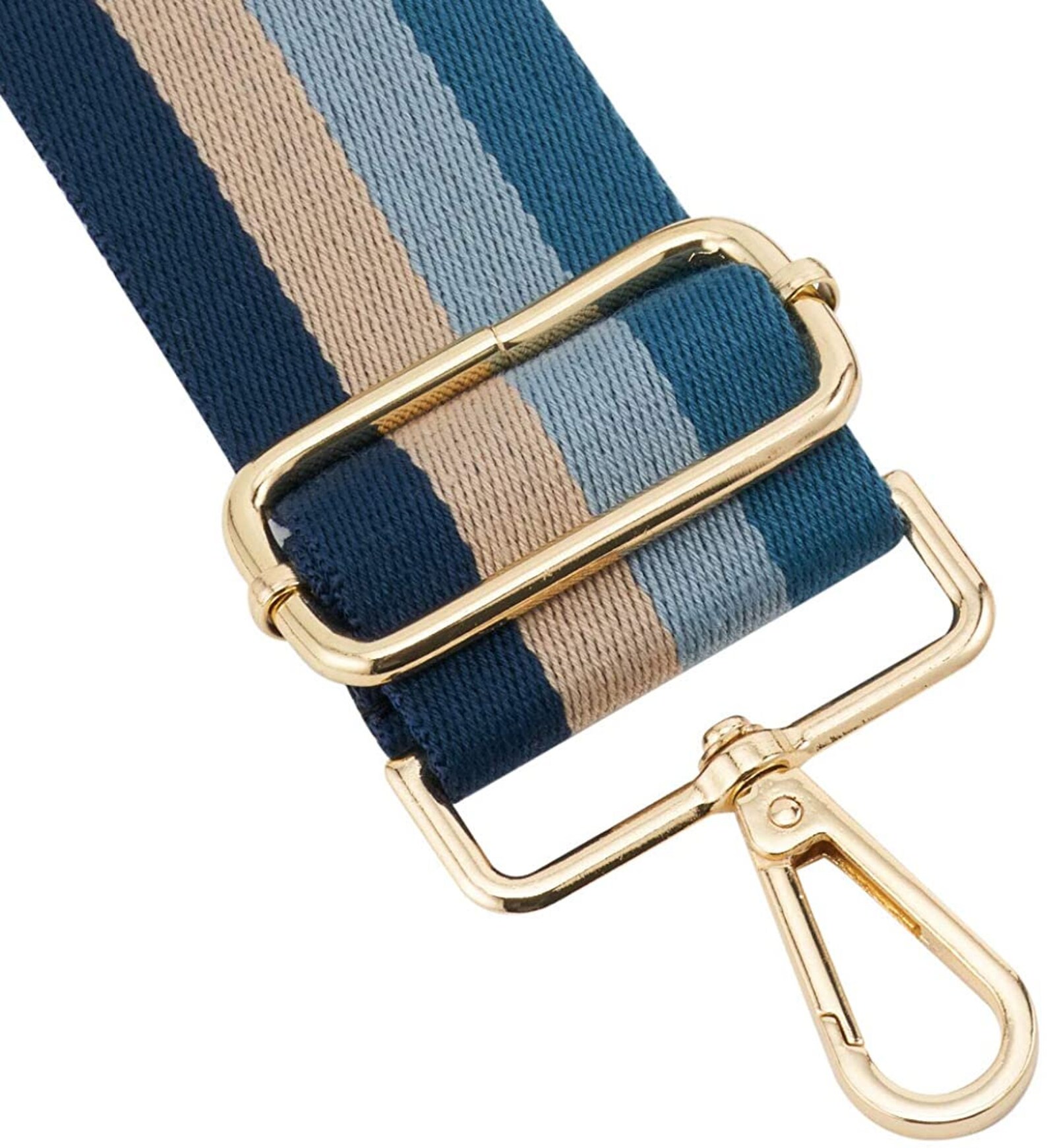 Woven Strap Adjustable Crossbody Bag Strap Blue Stripes Etsy