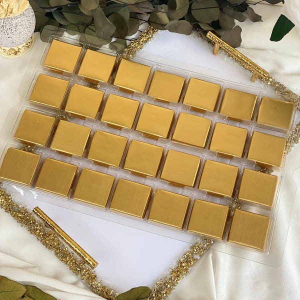 Silver or Gold foil Milk Chocolate Neapolitans, square chocolates,Wedding Birthday Christening Favours, bulk wholesale,milk chocolate favors