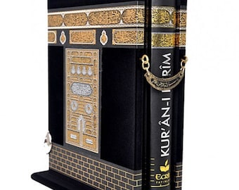 Personalized Kaaba Quran and Turkish Translation | Eid Gift | Wedding Gift | Graduation Gift | Islamic Muslim Gift ,KAABA QURAN ,
