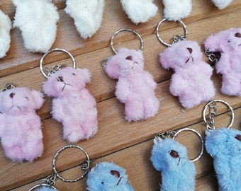 Custom Teddy Bear Baby Shower Favors, Teddy Bear Keychain, Personalized Gifts,  Teddy Bear Gift, Birthday Party Favors