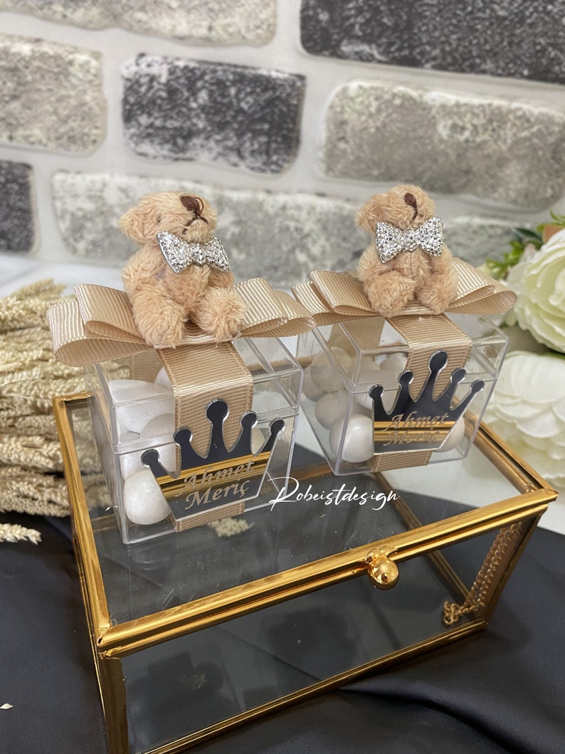 Teddy Bear Baby Shower Gift Boxes Boy Baby Shower Boxes Etsy