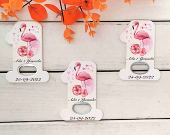 Personalized 1 Year Concept Photo Opener Magnet ,welcoming baby favor,brithday party favor,soda opener ,1 age favor,baptism favor,fridge