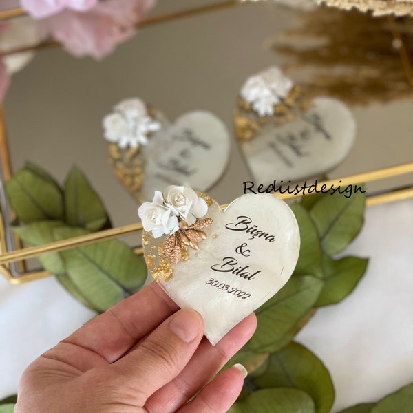 Wedding favors Gifts for quest Bride to be favors,Christening party, Birthday magnet favors,Custom Stone Decorated Epoxy Magnet favors