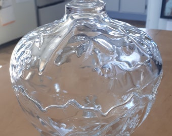 Bonbondose aus gepresstem Glas mit Deckel