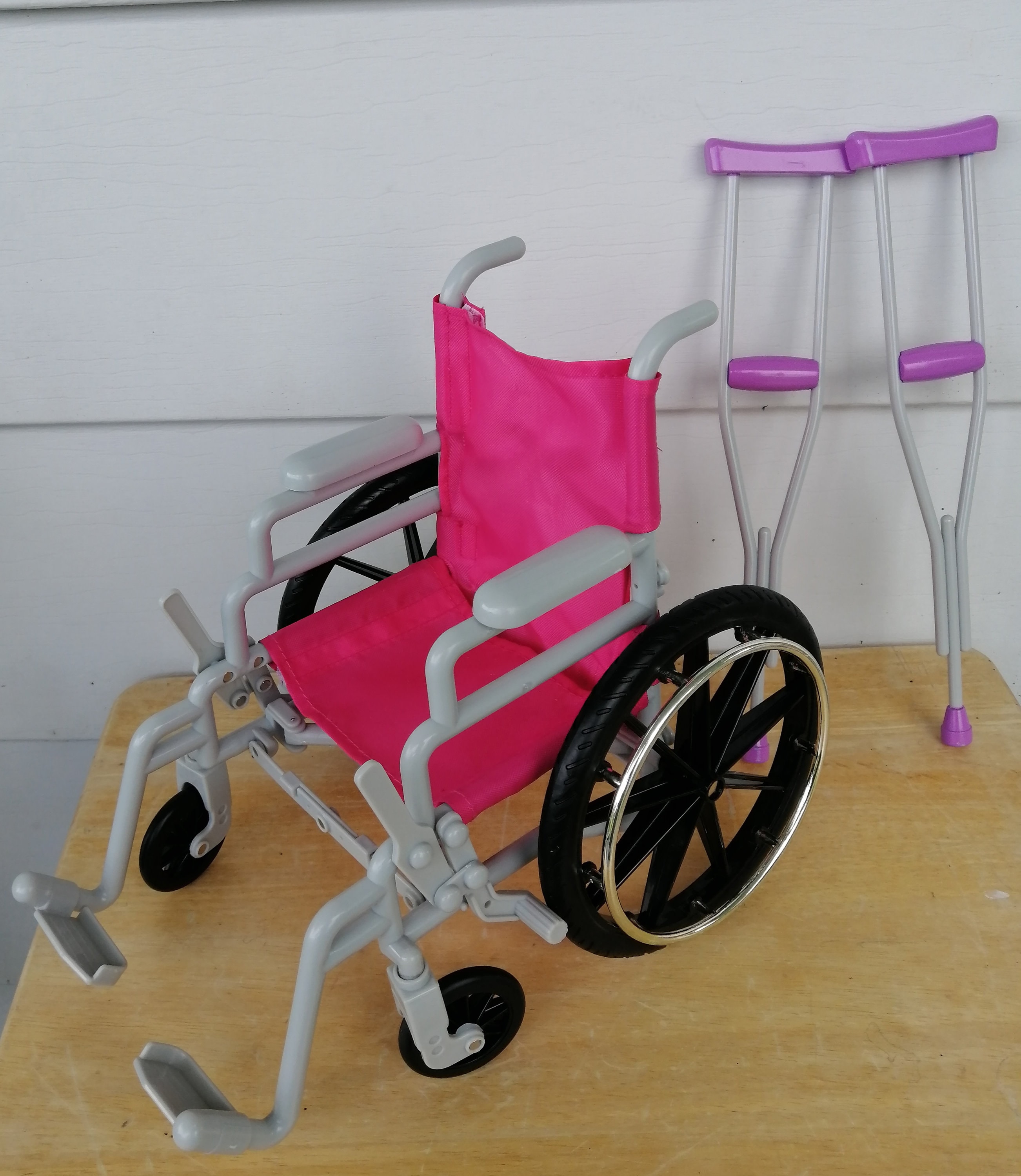 Muletas MuÃ±eca De Silla De Ruedas Juego De Silla De Ruedas Para