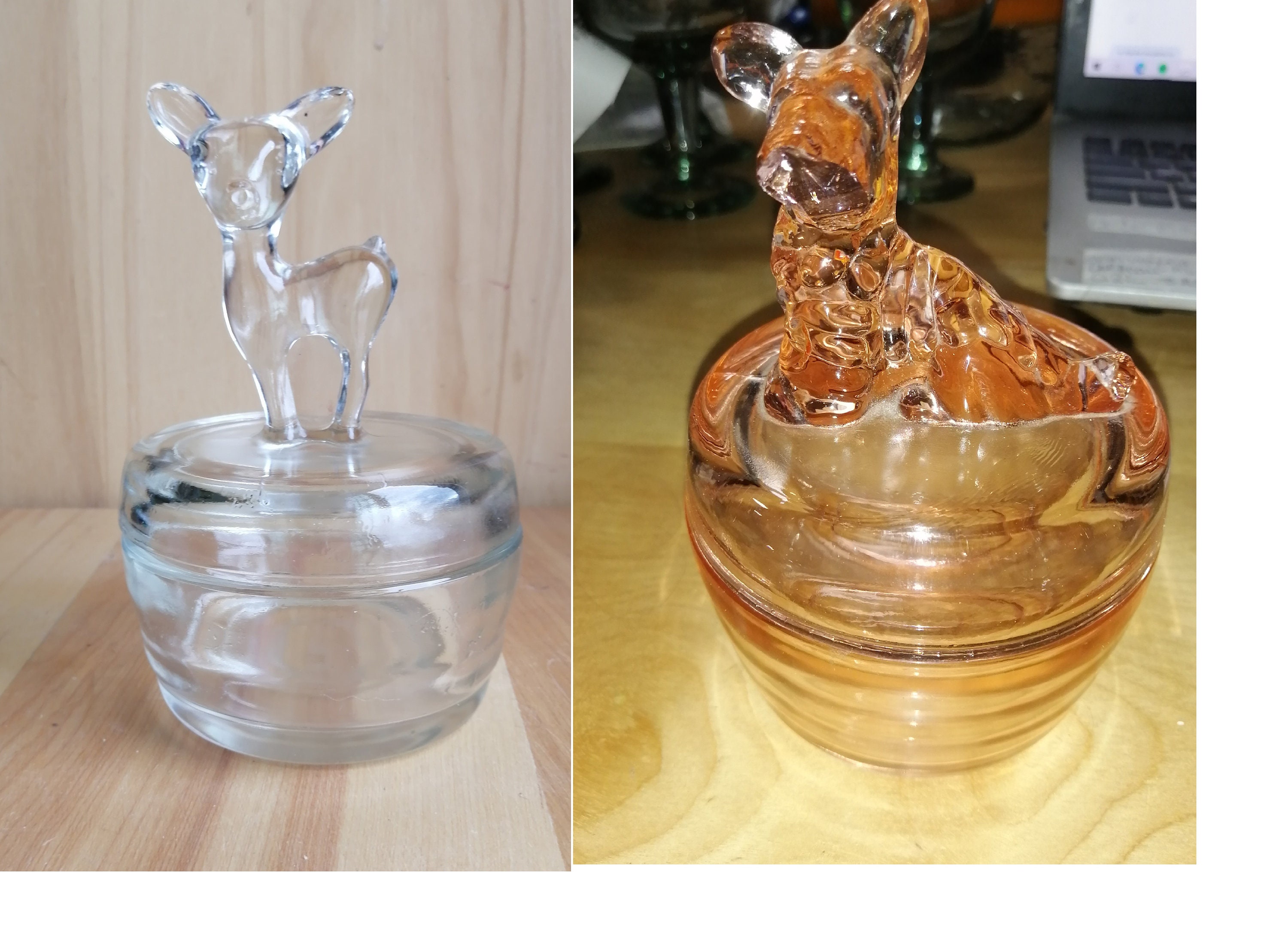 Bijoux Vintage En Verre Boîte Dorée Boîte À Bagues De Mariage Boîte