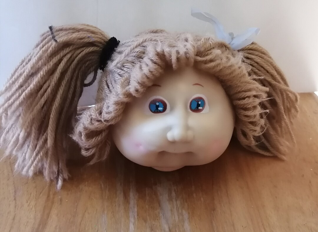 Cabbage Patch Head Blonde Hair and Blue Eyes Etsy