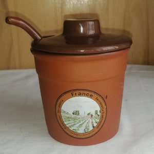 Maceta de servicio de mesa pequeña de terracota