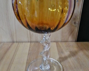 Tallo retorcido Empoli Italia - Vidrio soplado - 12 pulgadas o 30 cm