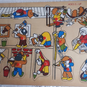 5 houten puzzels voor kinderen - maak uw keuze