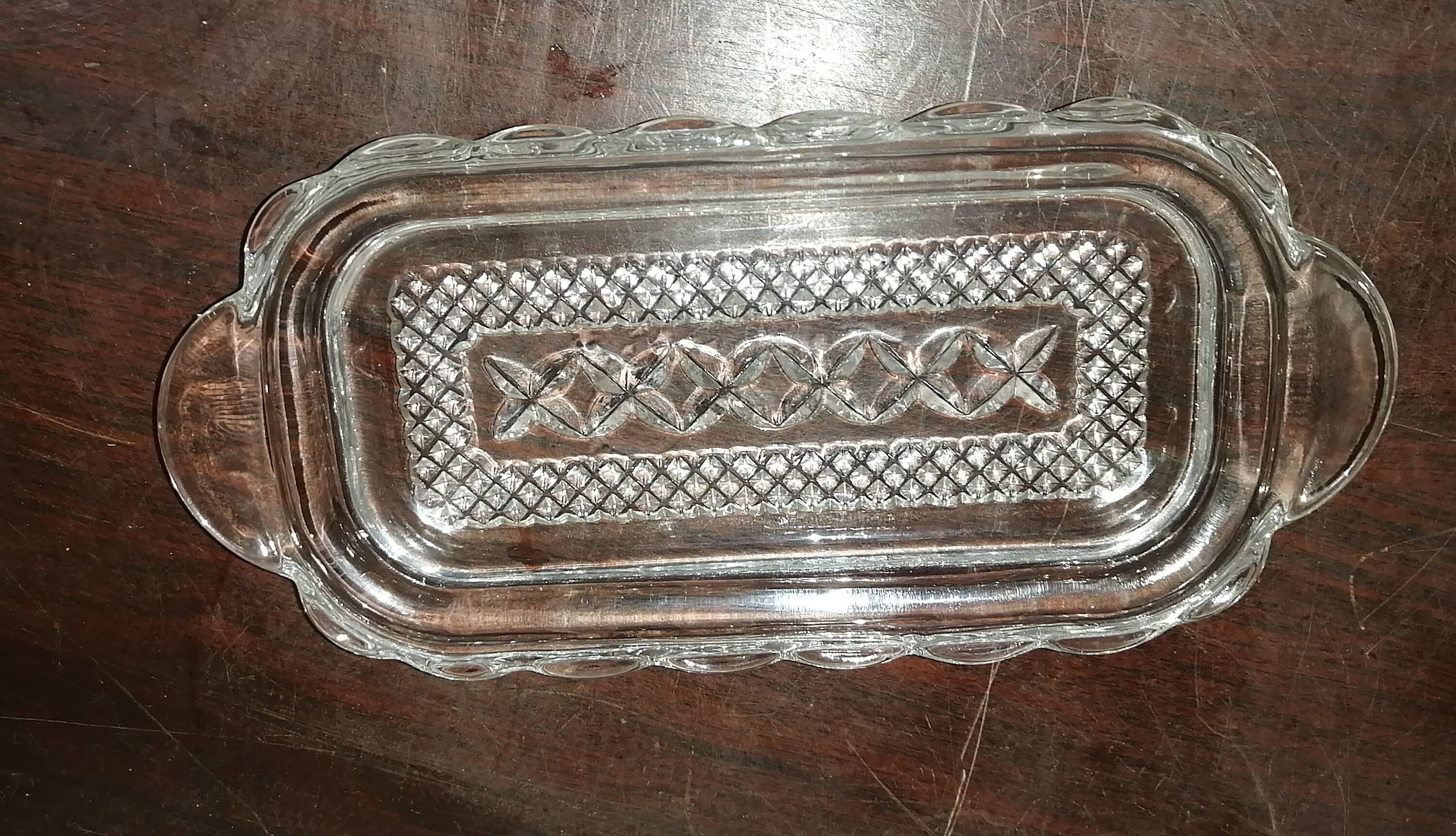 Pressed Glass Butter Dishes Etsy