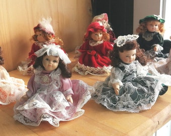 Small Victorian Porcelain Dolls 4 inches