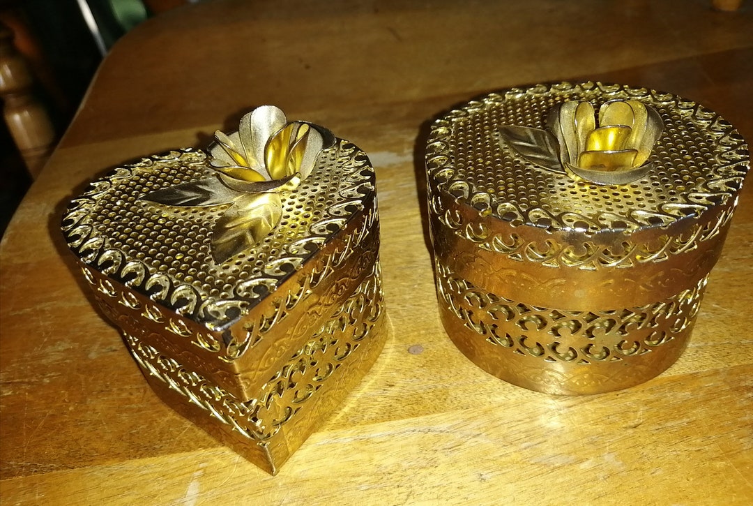 2 Openwork Metal Boxes - Etsy
