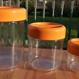 Set of 3 containers for storing food - Design André Morin