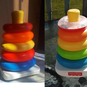Vintage Fisher Price Rock A Stack 1050 Game