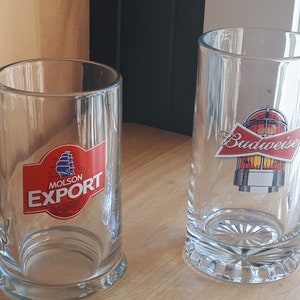Beer Mugs - ADDED 2 Molson Dry