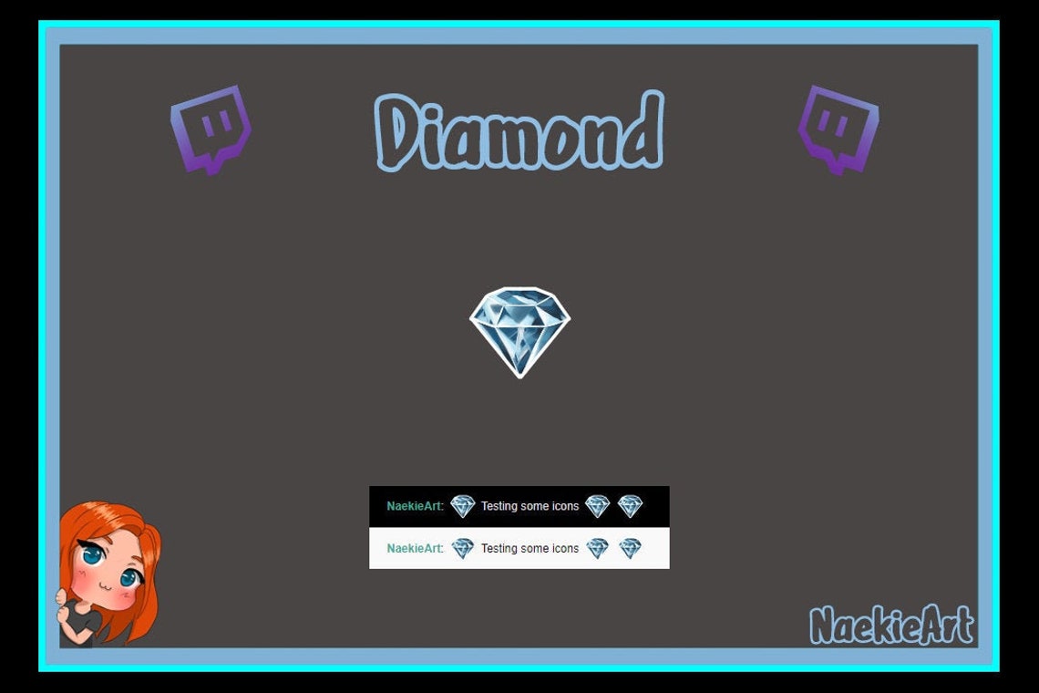 Buy Diamond Twitch Emote Instant Download. Online in India Etsy