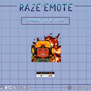 Valorant Raze Emote for Twitch/Discord