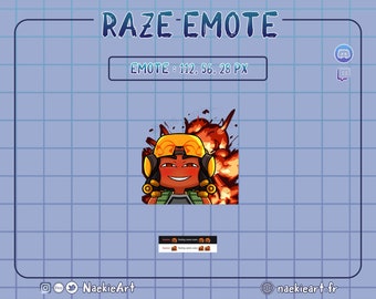Valorant Raze Emote for Twitch/Discord