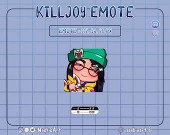 Valorant KillJoy Emote for Twitch/Discord