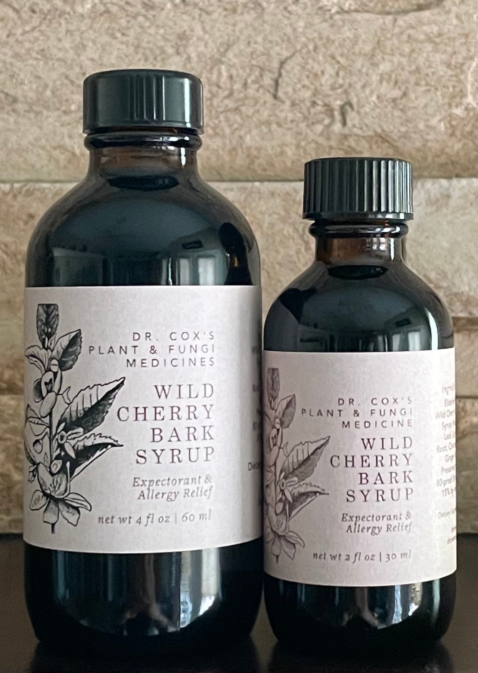 Organic Wild Cherry Bark Syrup 2oz Etsy