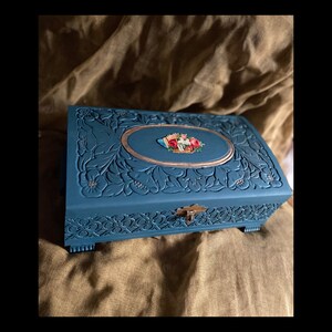 Carved Wood Jewelry Box