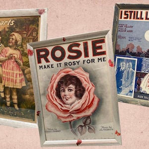 Antique Framed Sheet Music