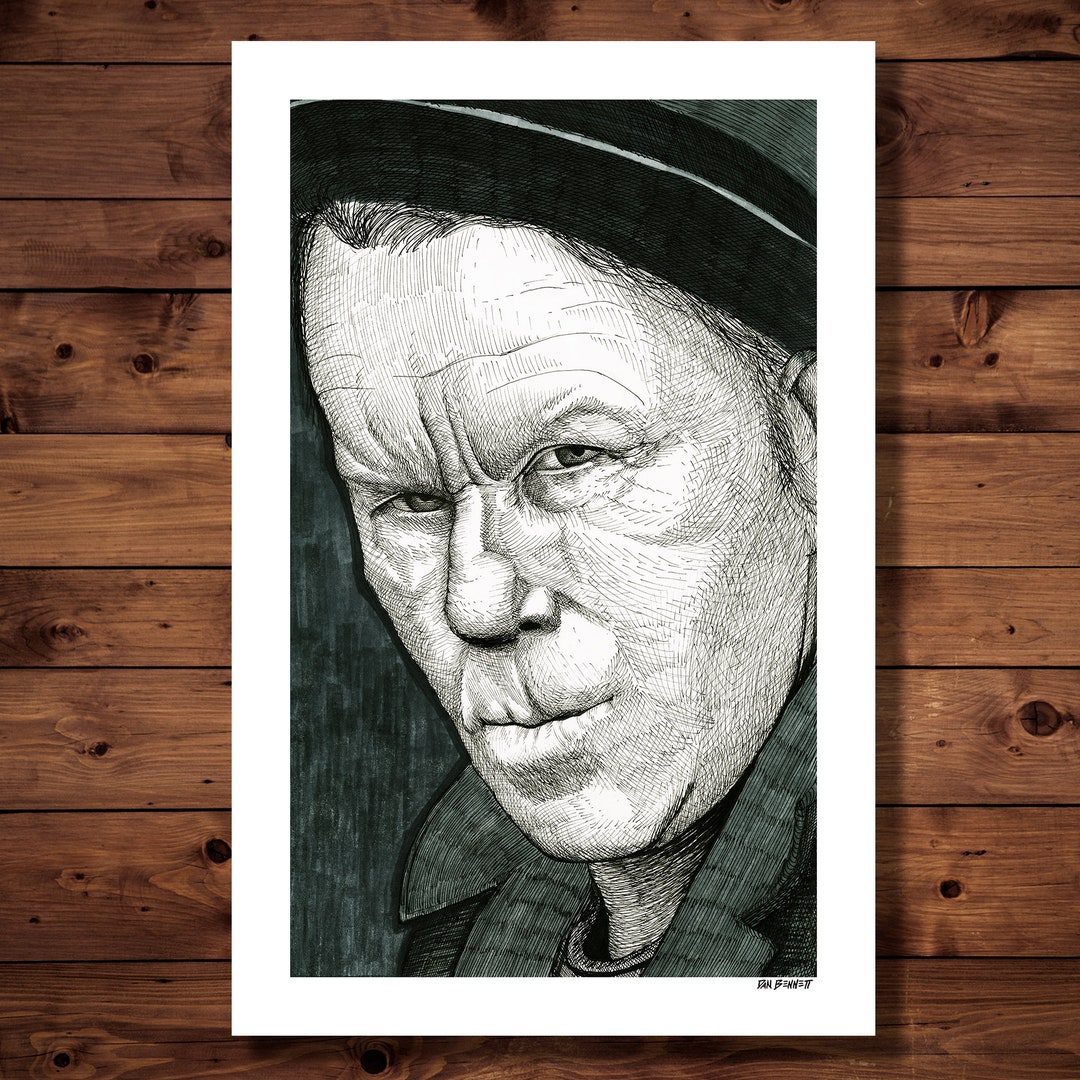 Tom Waits Art Print Pen & Ink Drawing 11x17 Etsy