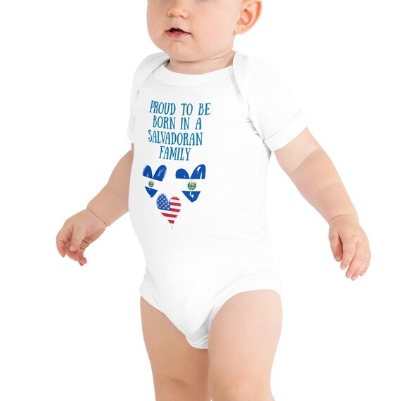 Proud to Be Born in a Salvadoran Family Baby Bodysuit Infant