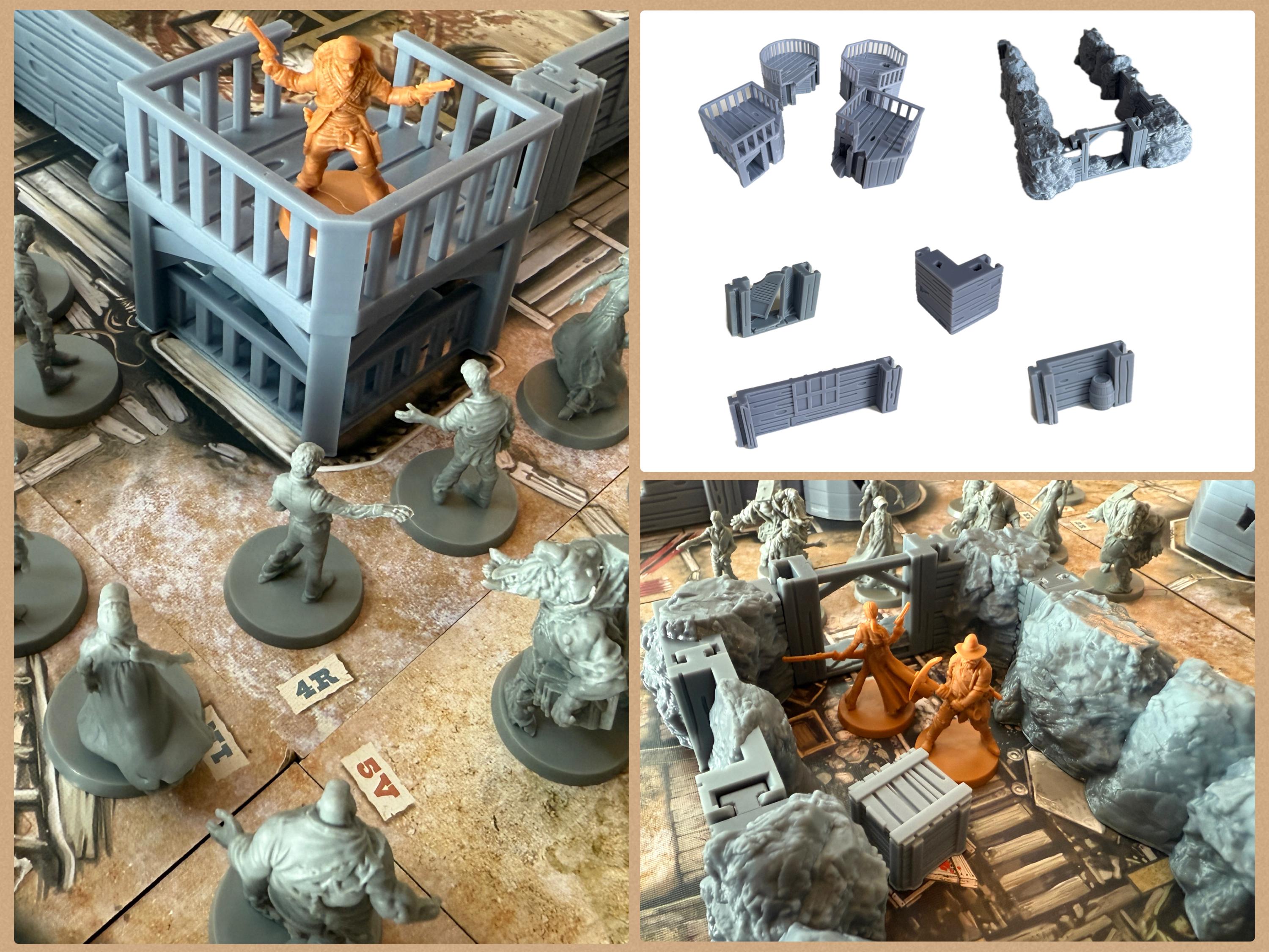 Paredes 3D para Zombicide Undead or Alive