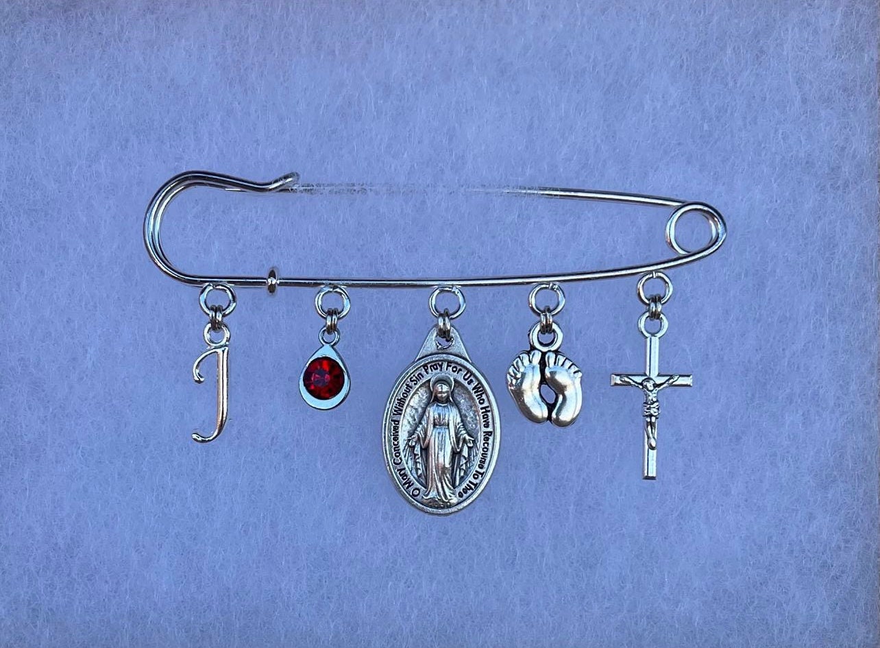 Baby Pin/ Silver Baby Pin/ Baby Brooch Pin/ Christening Gift/ Baby Gift ...