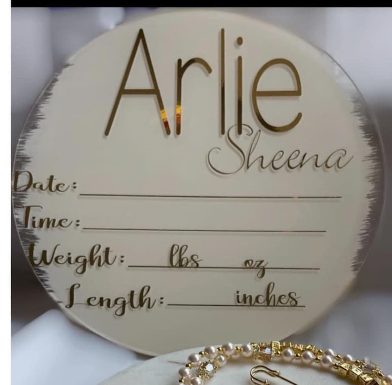 Baby Name Sign Baby Stats Sign Baby Hospital Sign Baby Name Etsy