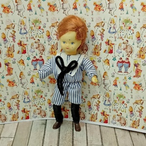 Erna Meyer little boy doll Victorian artisan bending german vintage dollhouse miniatures 1:12/10 Mint!