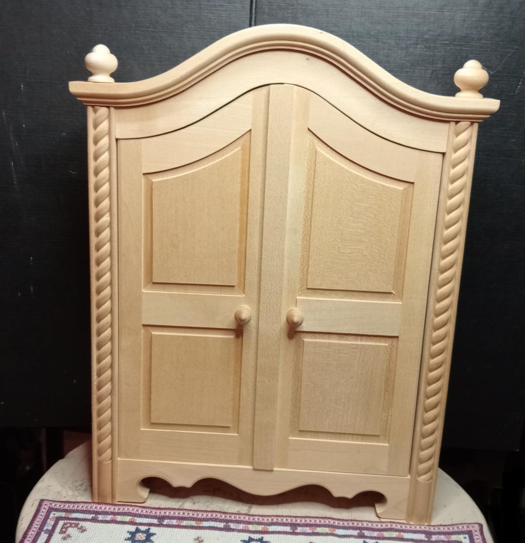 Maison de Poupées Noyer Armoire Présentation Étui Miniature Meubles Magasin Pied 8800159372384