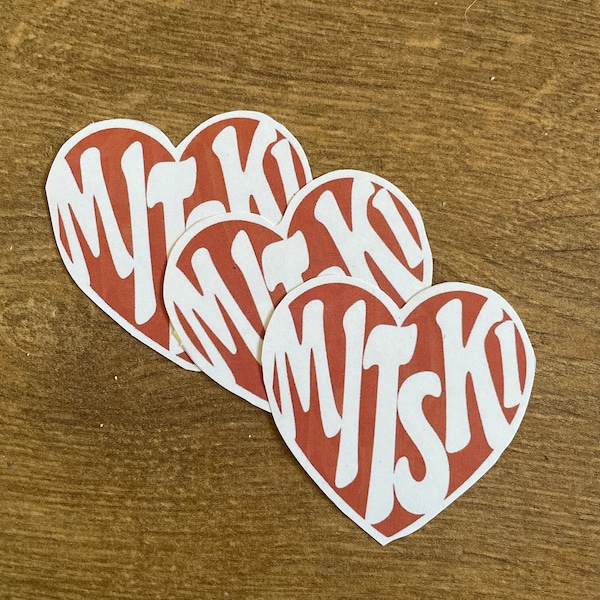 Mitski heart sticker