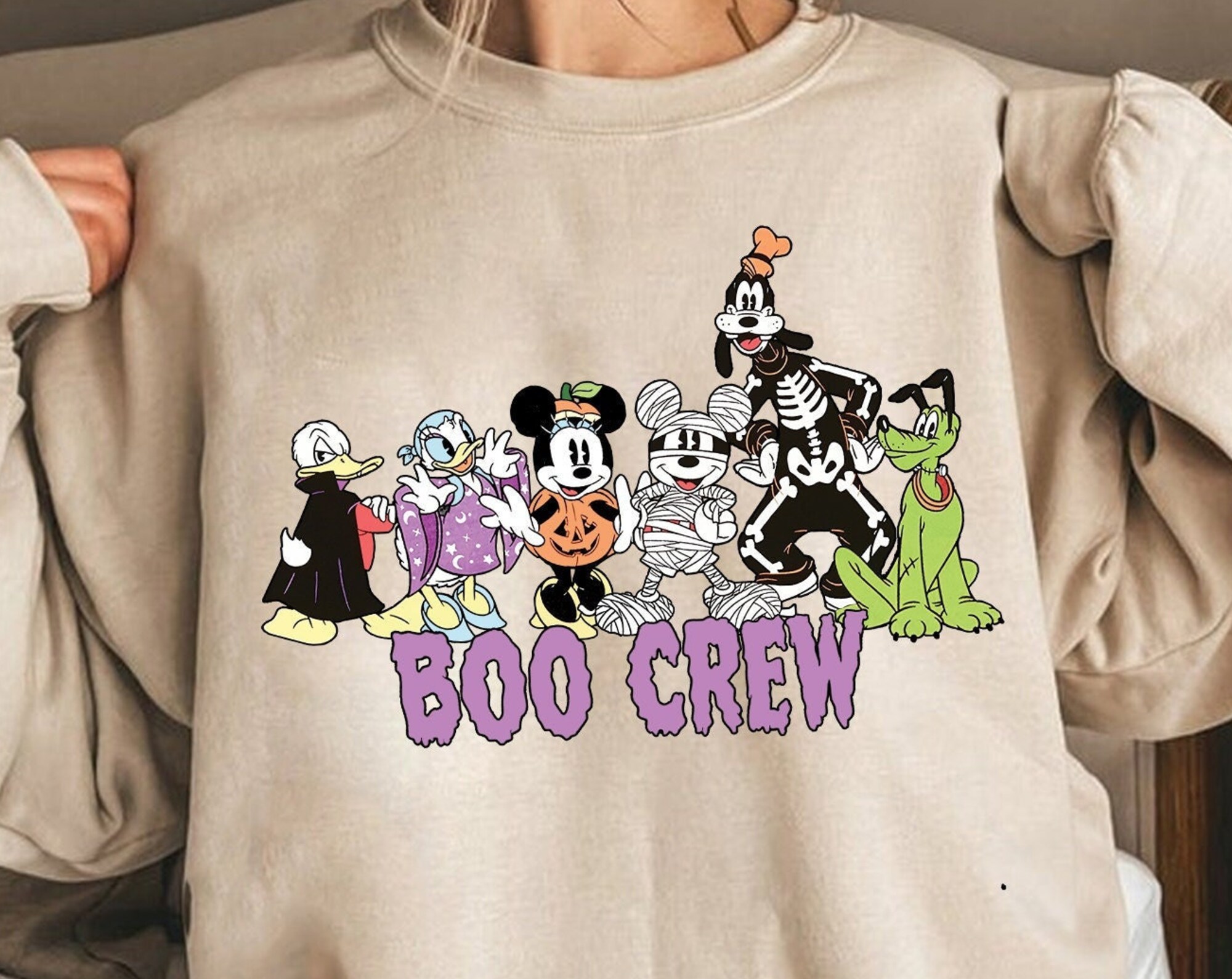 Discover Boo Crew Disney Halloween Sweatshirt