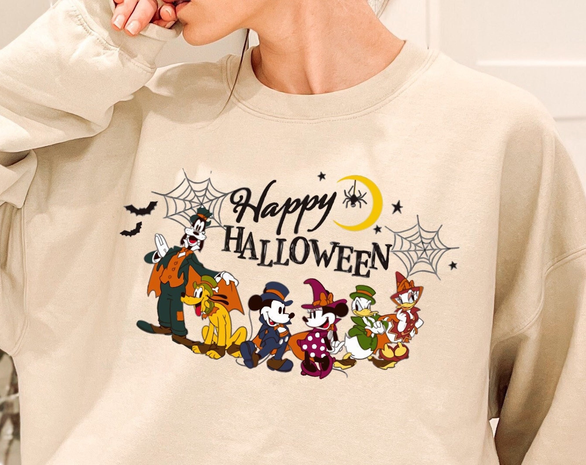 Discover Happy Halloween Disney Sweatshirt