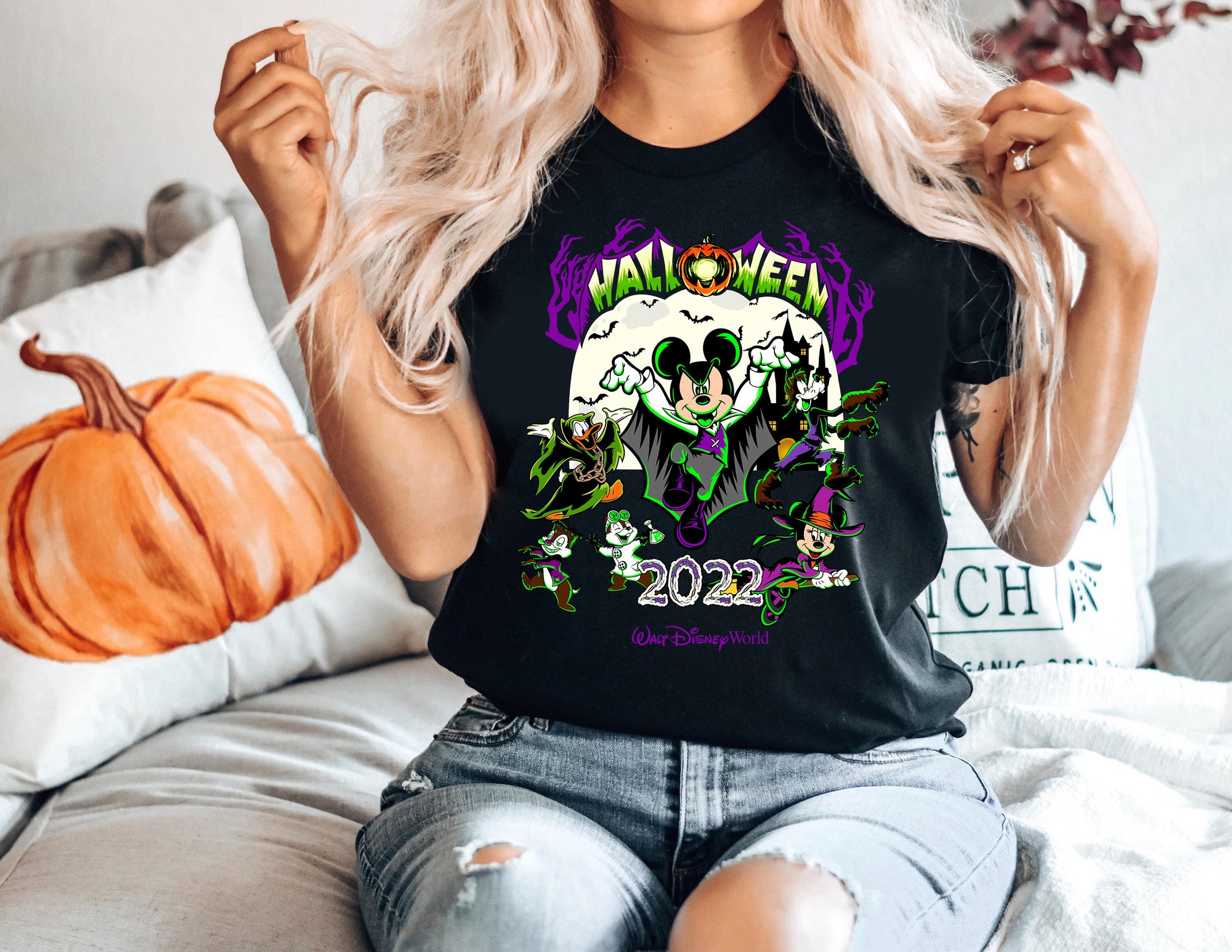 Discover Vintage Halloween Walt Disney World Shirt, Halloween 2022 Disney Shirt