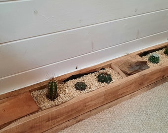 Reclaimed Wood Succulent Planter
