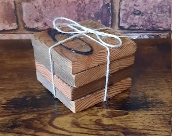 Handmade Reclaimed Wood Coasters