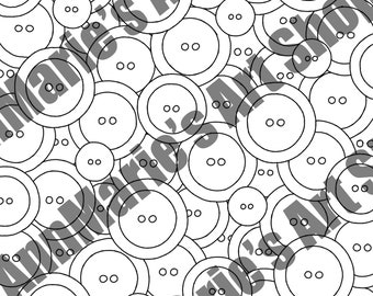 Button Collection Coloring Page