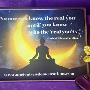 Motivational Mousepads/Wireless Words of Wisdom/Finding the Real You!